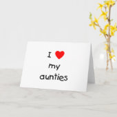 私は叔母たちを愛している カード (黄色い花)