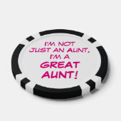 私は叔母だけではない叔母素晴らしだ ポーカーチップ (シングル)