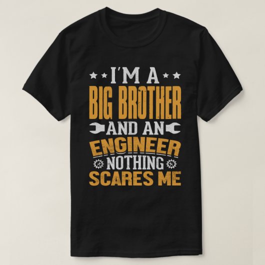 私は叔母でエンジニアだが何も怖くない Tシャツ (デザイン正面)