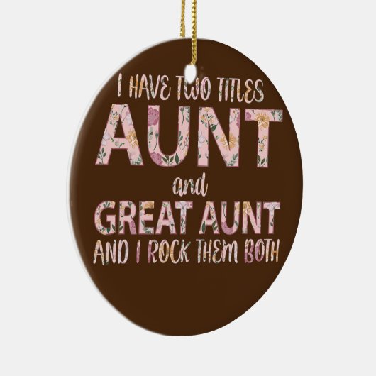 私は叔母と叔母の2つのタイトル素晴らしを持っている彼らをロック セラミックオーナメント (右)
