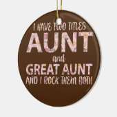 私は叔母と叔母の2つのタイトル素晴らしを持っている彼らをロック セラミックオーナメント (左)