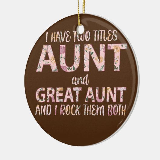 私は叔母と叔母の2つのタイトル素晴らしを持っている彼らをロック セラミックオーナメント (左)