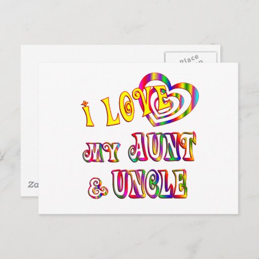 私は叔母と叔父を愛している ポストカード (正面/裏面)
