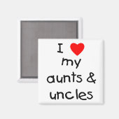 私は叔母と叔父を愛している マグネット (正面/裏面)