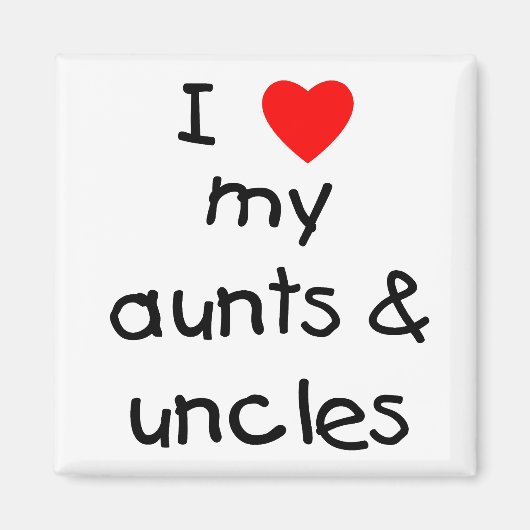 私は叔母と叔父を愛している マグネット (正面)