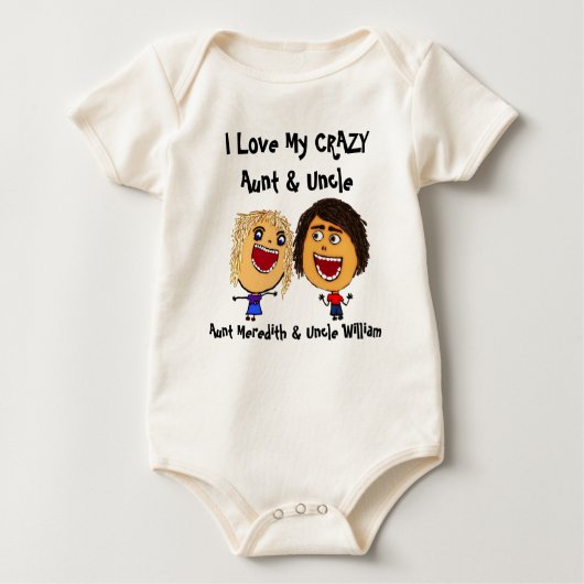 私は叔母と叔父熱狂するの漫画が大好き ベビーボディスーツ (正面)
