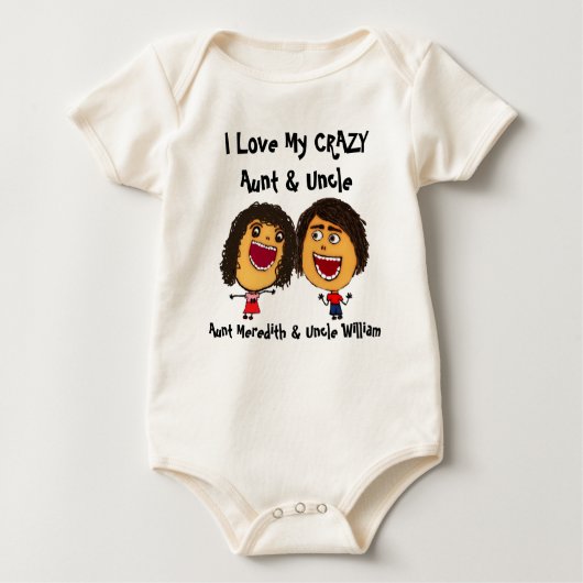 私は叔母と叔父熱狂するの漫画が大好き ベビーボディスーツ (正面)