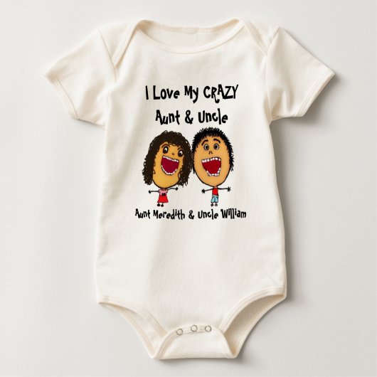 私は叔母と叔父熱狂するの漫画が大好き ベビーボディスーツ (正面)