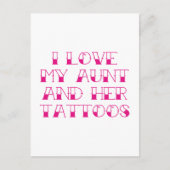 私は叔母と彼女の刺青が大好きだ ポストカード (正面)
