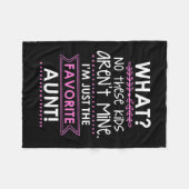 私は叔母に過ぎなお気に入りのい フリースブランケット (正面(横))