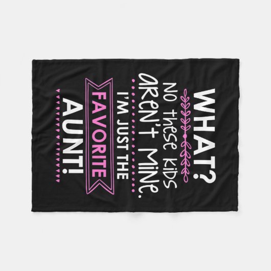 私は叔母に過ぎなお気に入りのい フリースブランケット (正面(横))