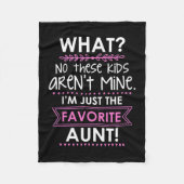 私は叔母に過ぎなお気に入りのい フリースブランケット (正面)