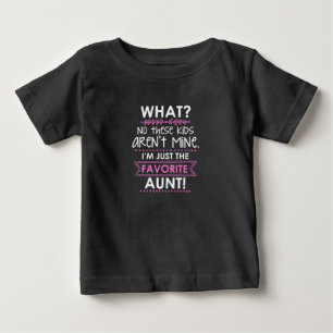 私は叔母に過ぎなお気に入りのい ベビーTシャツ