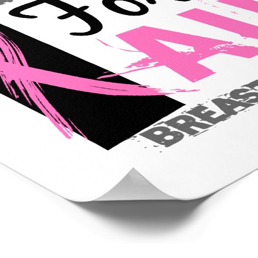 私は叔母の乳がんのために戦う ポスター (角)