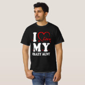 私は叔母の姪熱狂する・叔母おもしろいの恋人が大好きクール Tシャツ (正面フル)