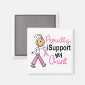 私は叔母のSFT（乳がん）を支持する マグネット (正面/裏面)