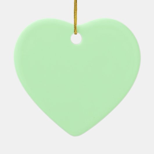 私は叔母を全力で応援するハート セラミックオーナメント (裏面)