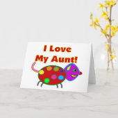 私は叔母を愛している カード (黄色い花)