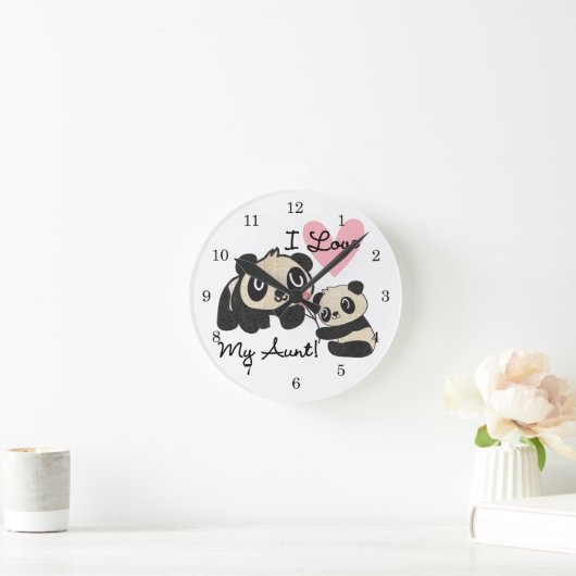 私は叔母を愛するパンドラ ラウンド壁時計 (ホーム)