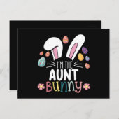 私は叔母バニー・イースターの家族のマッチングである ポストカード (正面/裏面)