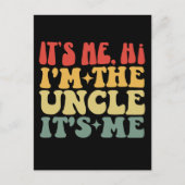 私は叔父で私は叔父だおもしろい ポストカード (正面)