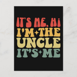 私は叔父で私は叔父だおもしろい ポストカード