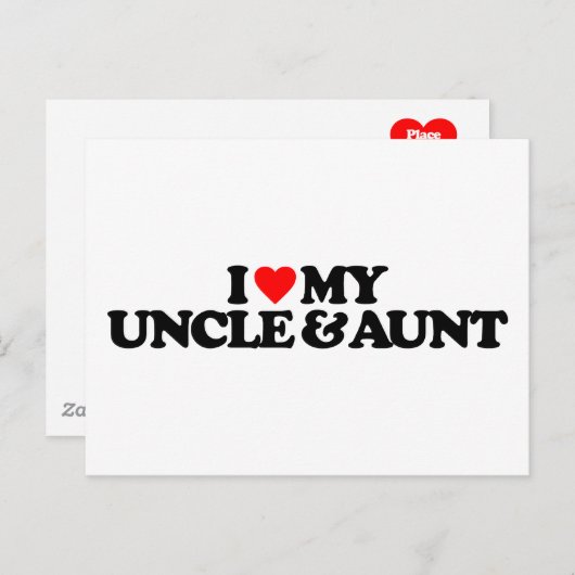 私は叔父と叔母が大好き ポストカード (正面/裏面)