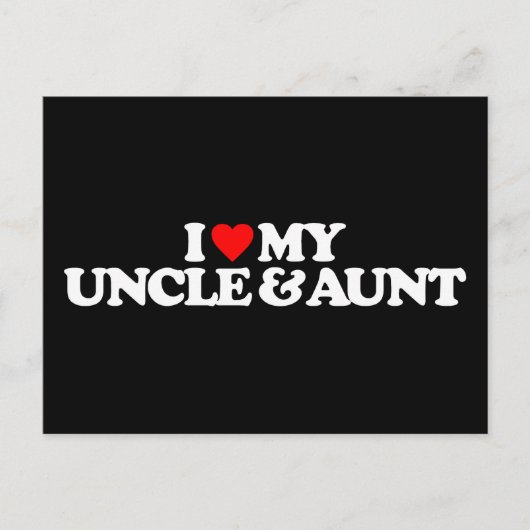 私は叔父と叔母が大好き ポストカード (正面)