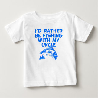 私は叔父と魚釣りしたい ベビーTシャツ
