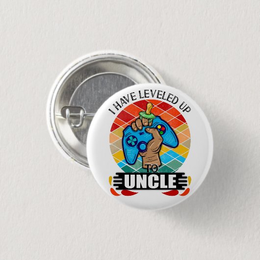 私は叔父にレベル上げ、妊娠の発表 缶バッジ (正面&裏面)