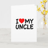 私は叔父を愛している カード (黄色い花)