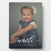 私は叔父を愛している |写真モダンコラージュ フォトプラーク (正面)