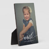 私は叔父を愛している |写真モダンコラージュ フォトプラーク (側面)