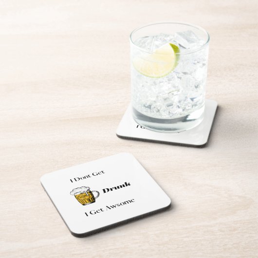 私は取得し飲ない、私はAに夢中になる コースター (右側)