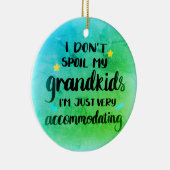 私は受け入れているばかりの孫を台無しにしない セラミックオーナメント (右)