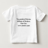 私は口うるさくないです! ベビーのティー ベビーTシャツ (裏面)