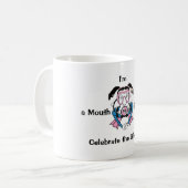 私は口の一休み-マグです コーヒーマグカップ (正面左)