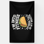 私は口の中でフィットネスフィットネスタコにおもしろい入る 横断幕 (縦)