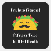 私は口の中のフィットネスフィットネスのタコに入っている スクエアシール (正面)