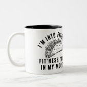 私は口の中のフィットネスフィットネスタコに入っている ツートーンマグカップ (左)