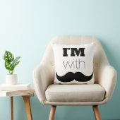 私は口ひげがある クッション (椅子)