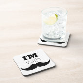 私は口ひげがある コースター (右側)