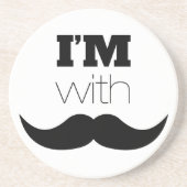 私は口ひげがある コースター (正面)