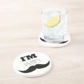 私は口ひげがある コースター (側面)