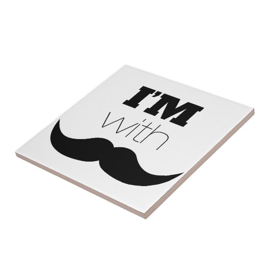 私は口ひげがある タイル (側面)