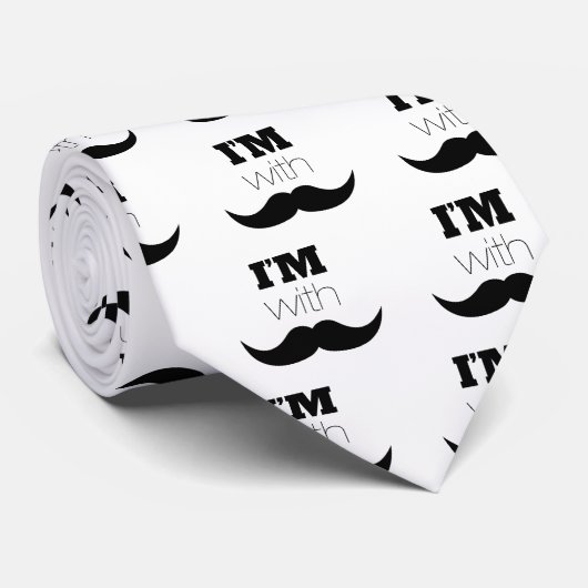 私は口ひげがある ネクタイ (ロール)