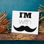 私は口ひげがある フォトプラーク (側面)