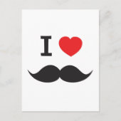 私は口ひげが大好き ポストカード (正面)