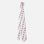 私は口ひげの編み物モチーフスタイル ネクタイ (裏面)