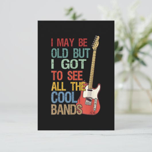 私は古いかもしれない得が、すべてのバンドCを見カッコいいたい サンキューカード (スタンド正面)